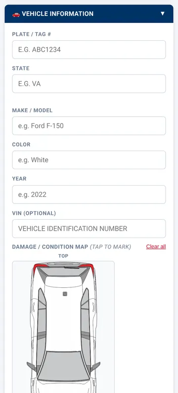 The same screen in the phone layout