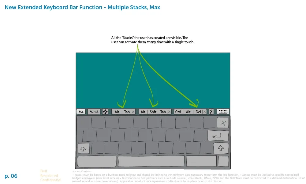 Sketch: multiple built command stacks