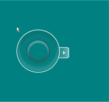 Teal touch-pointer illustration