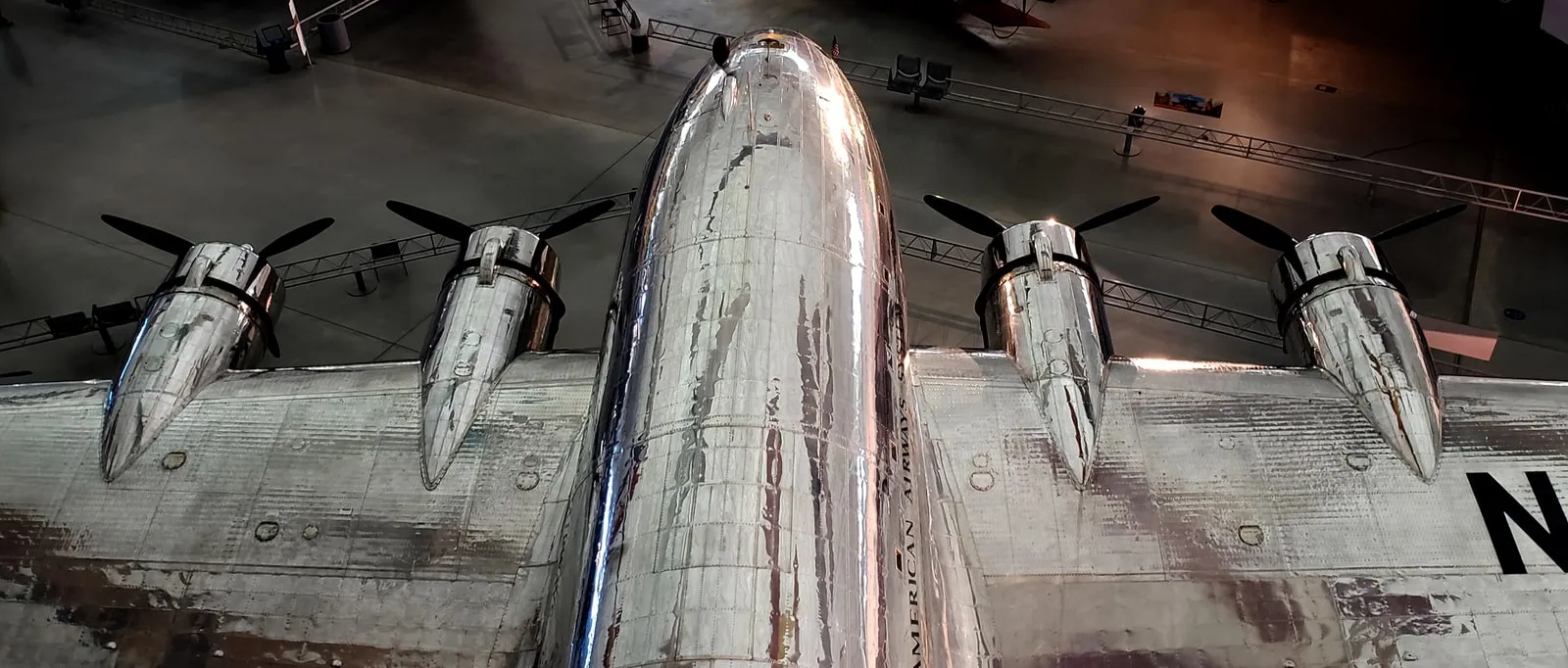 Aircraft on display at the Air & Space Museum